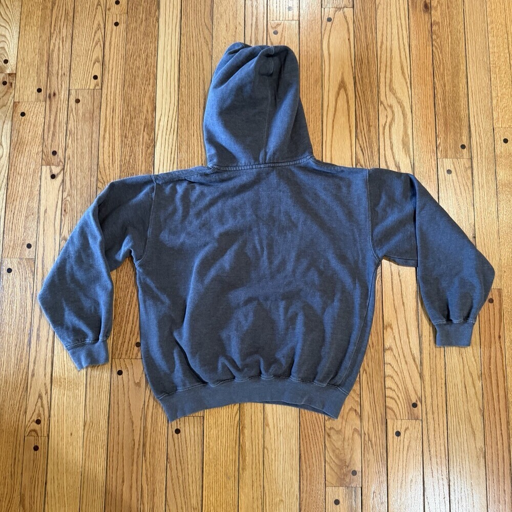 Yellowstone National Park Hoodie Prairie Mountain Gray Medium Graphic USA - Picture 2 of 8